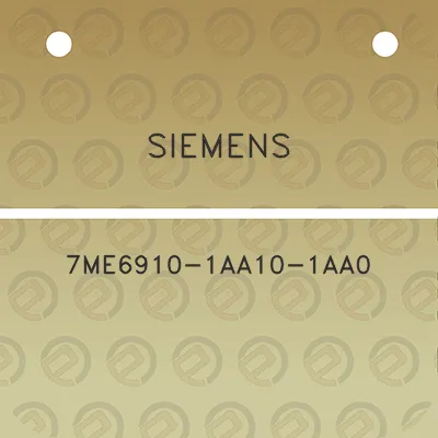 siemens-7me6910-1aa10-1aa0