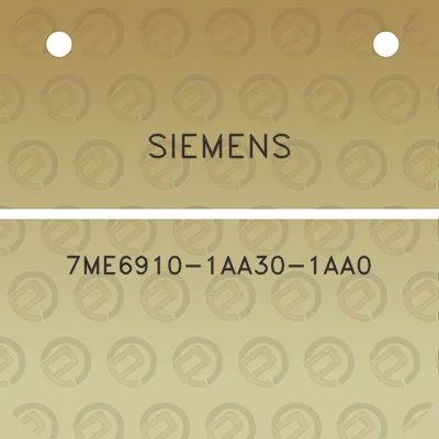 siemens-7me6910-1aa30-1aa0