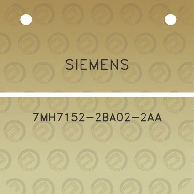 siemens-7mh7152-2ba02-2aa