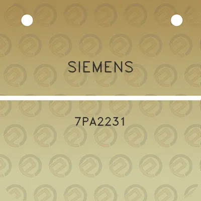 siemens-7pa2231