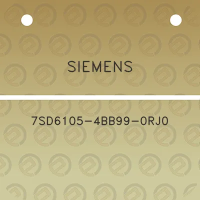 siemens-7sd6105-4bb99-0rj0