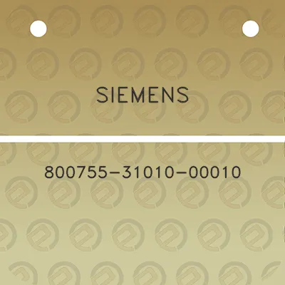 siemens-800755-31010-00010