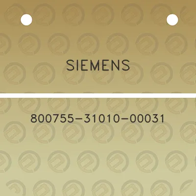 siemens-800755-31010-00031