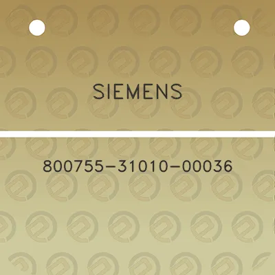 siemens-800755-31010-00036