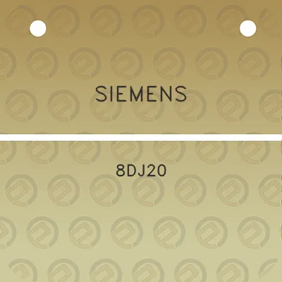 siemens-8dj20