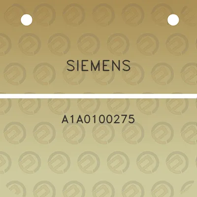 siemens-a1a0100275