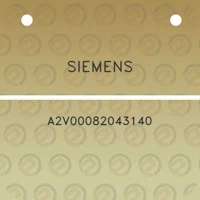 siemens-a2v00082043140