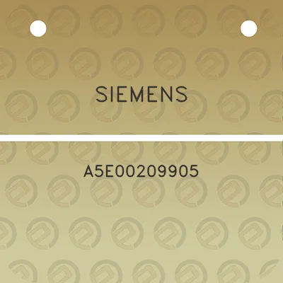 siemens-a5e00209905