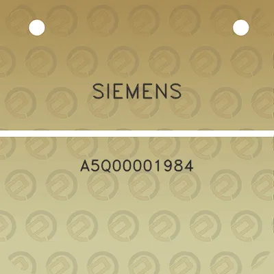 siemens-a5q00001984