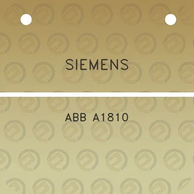 siemens-abb-a1810