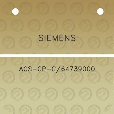 siemens-acs-cp-c64739000