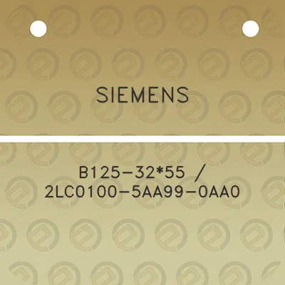 siemens-b125-3255-2lc0100-5aa99-0aa0