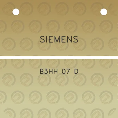 siemens-b3hh-07-d