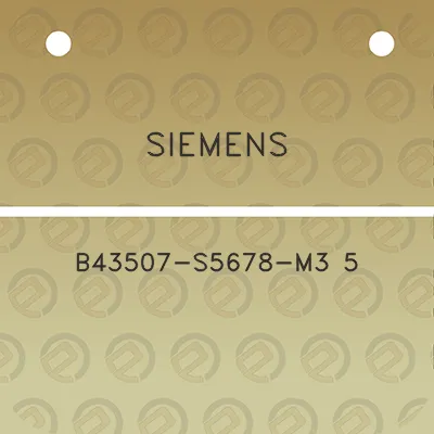 siemens-b43507-s5678-m3-5