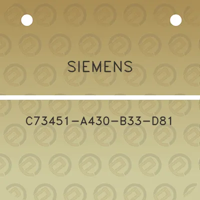 siemens-c73451-a430-b33-d81