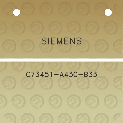 siemens-c73451-a430-b33