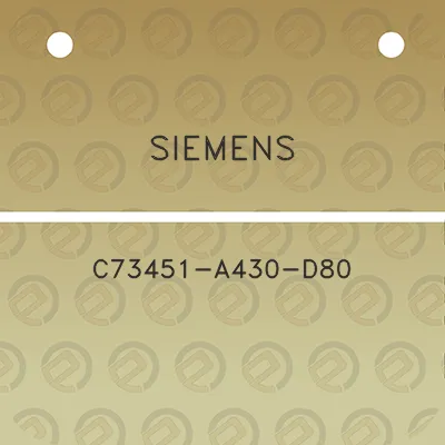 siemens-c73451-a430-d80