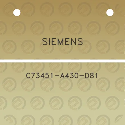 siemens-c73451-a430-d81