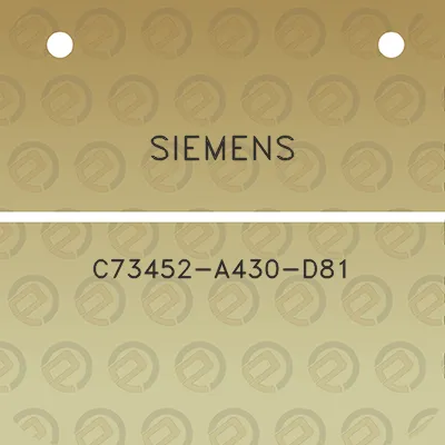 siemens-c73452-a430-d81