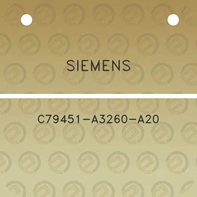 siemens-c79451-a3260-a20