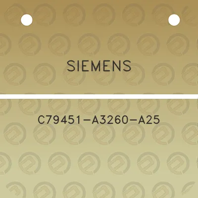 siemens-c79451-a3260-a25