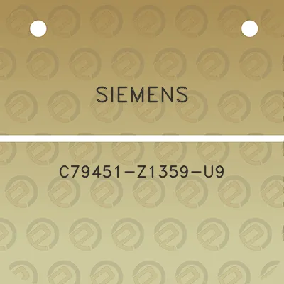 siemens-c79451-z1359-u9