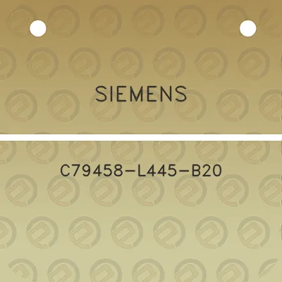 siemens-c79458-l445-b20