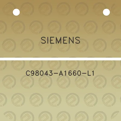 siemens-c98043-a1660-l1