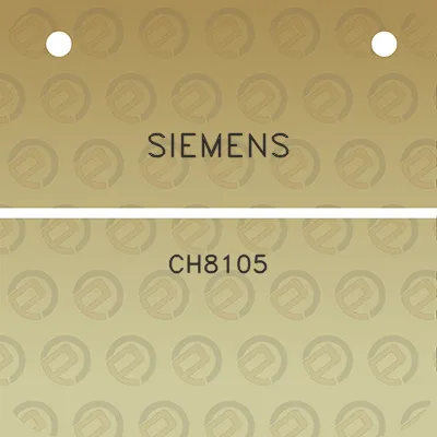 siemens-ch8105