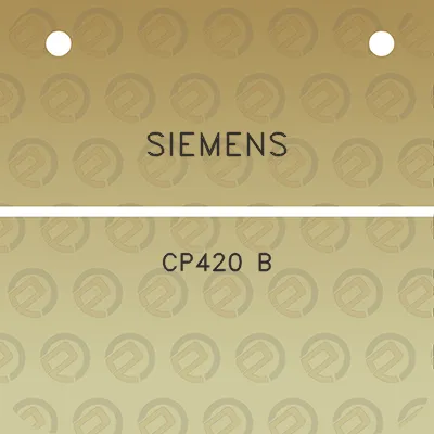 siemens-cp420-b