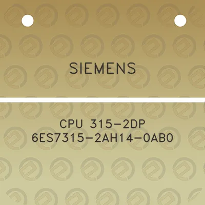 siemens-cpu-315-2dp-6es7315-2ah14-0ab0