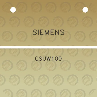 siemens-csuw100