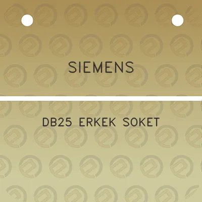 siemens-db25-erkek-soket