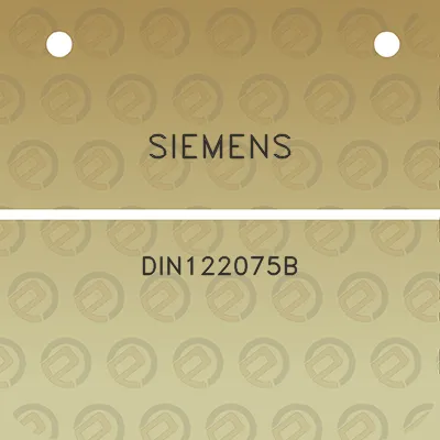 siemens-din122075b