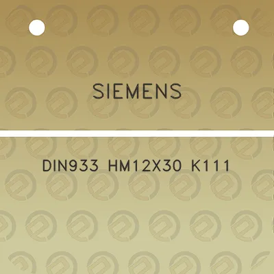 siemens-din933-hm12x30-k111