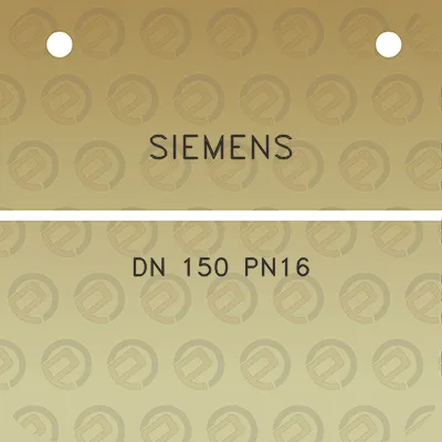 siemens-dn-150-pn16