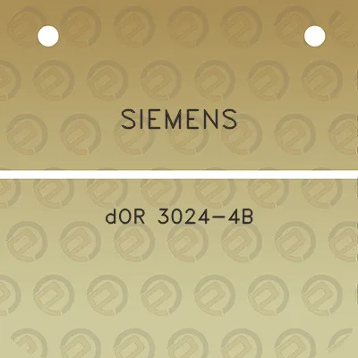 siemens-dor-3024-4b