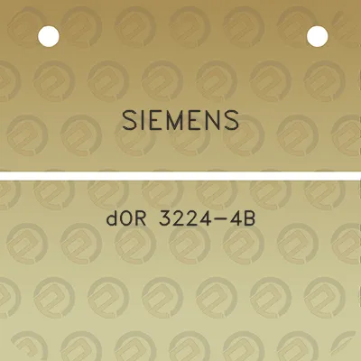 siemens-dor-3224-4b