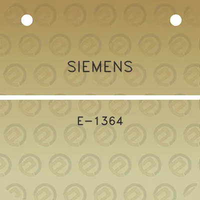 siemens-e-1364