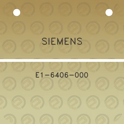 siemens-e1-6406-000