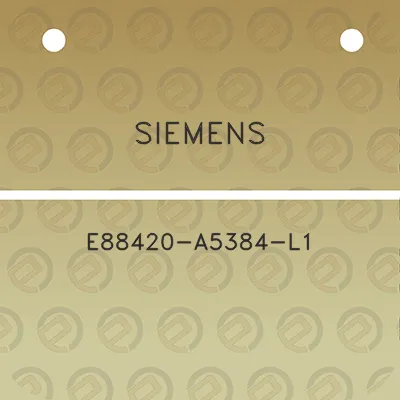 siemens-e88420-a5384-l1