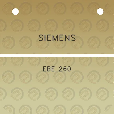 siemens-ebe-260