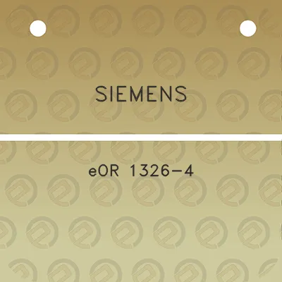 siemens-eor-1326-4