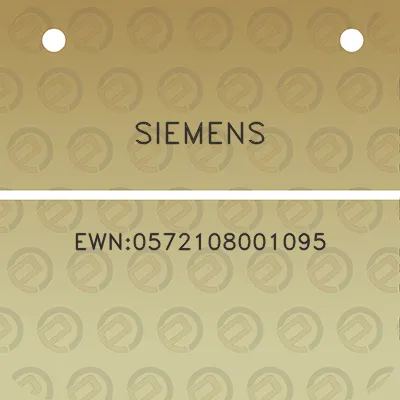 siemens-ewn0572108001095