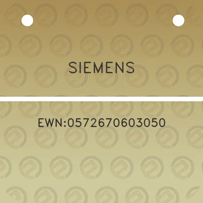 siemens-ewn0572670603050