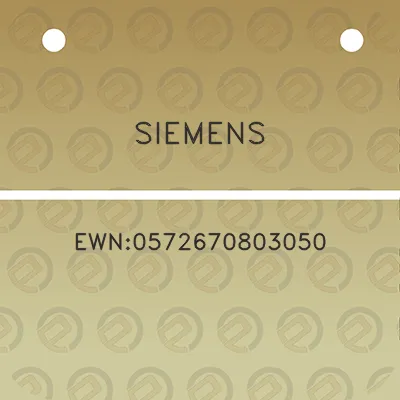 siemens-ewn0572670803050