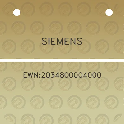 siemens-ewn2034800004000