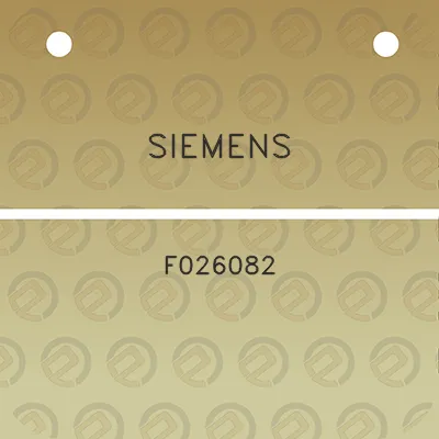 siemens-f026082