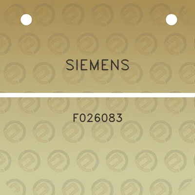 siemens-f026083