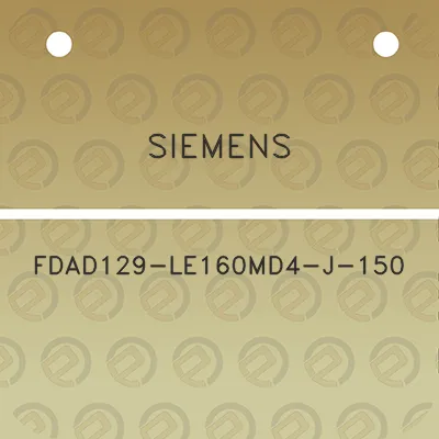 siemens-fdad129-le160md4-j-150